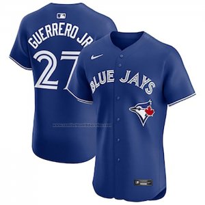 Camiseta Beisbol Hombre Toronto Blue Jays Vladimir Guerrero Jr. Alterno Elite Azul1
