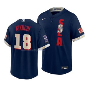 Camiseta Beisbol Hombre Seattle Mariners Yusei Kikuchi 2021 All Star Replica Azul