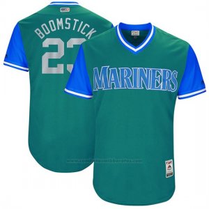 Camiseta Beisbol Hombre Seattle Mariners 2017 Little League World Series Nelson Cruz Aqua