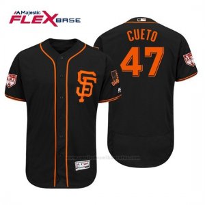 Camiseta Beisbol Hombre San Francisco Giants Johnny Cueto Flex Base Entrenamiento de Primavera 2019 Negro