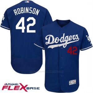 Camiseta Beisbol Hombre Los Angeles Dodgers Jackie Robinson Autentico Coleccion Flex Base Royal