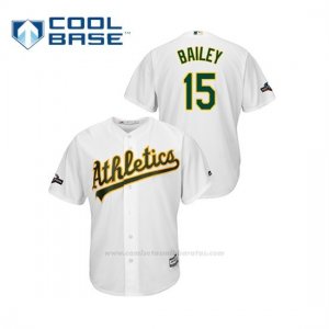Camiseta Beisbol Hombre Oakland Athletics Primerar Bailey 2019 Postseason Cool Base Blanco