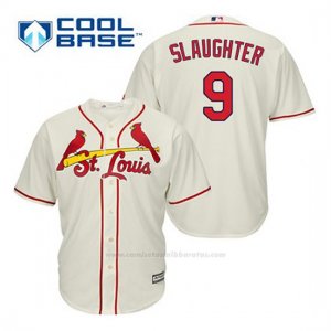 Camiseta Beisbol Hombre St. Louis Cardinals Enos Slaughter 9 Crema Alterno Cool Base