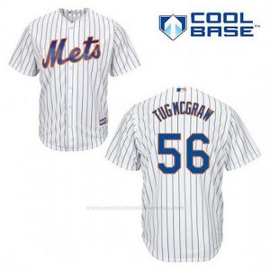Camiseta Beisbol Hombre New York Mets Tug Mcgraw 56 Blanco 1ª Cool Base