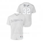 Camiseta Beisbol Hombre Milwaukee Brewers Jeremy Jeffress 2019 Players Weekend Autentico Blanco