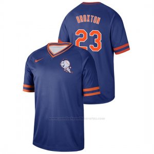 Camiseta Beisbol Hombre New York Mets Keon Broxton Cooperstown Collection Legend Azul