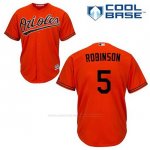 Camiseta Beisbol Hombre Baltimore Orioles 5 Brooks Robinson Naranja Alterno Cool Base