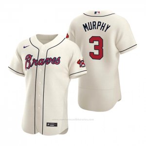 Camiseta Beisbol Hombre Atlanta Braves Dale Murphy Autentico 2020 Alterno Crema