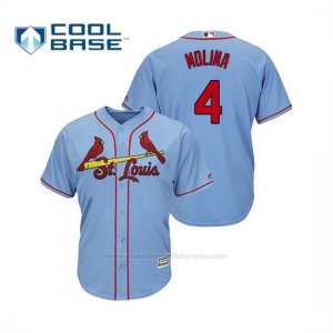 Camiseta Beisbol Hombre Cardinals Yadier Molina Cool Base Majestic Alternato Alternato Horizon Blue