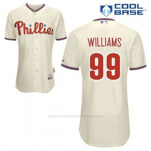 Camiseta Beisbol Hombre Philadelphia Phillies Mitch Williams 99 Crema Alterno Cool Base