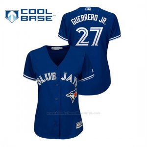 Camiseta Beisbol Mujer Toronto Blue Jays Vladimir Guerrero Jr. Cool Base Alternato Azul