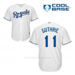 Camiseta Beisbol Hombre Kansas City Royals Jeremy Guthrie 11 Blanco 1ª Cool Base
