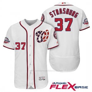 Camiseta Beisbol Hombre Washington Nationals Stephen Strasburg Blanco 2018 All Star 1ª Alterno Flex Base