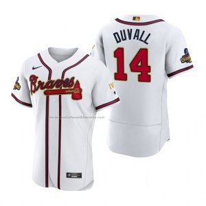 Camiseta Beisbol Hombre Atlanta Braves Adam Duvall 2022 Gold Program Autentico Blanco