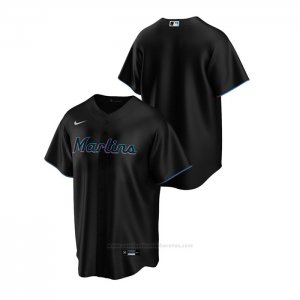 Camiseta Beisbol Hombre Miami Marlins Replica Alterno Negro