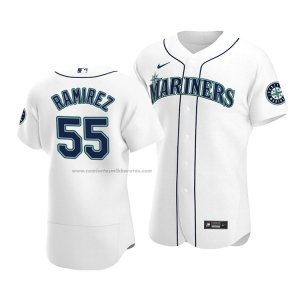 Camiseta Beisbol Hombre Seattle Mariners Yohan Ramirez Autentico Primera Blanco