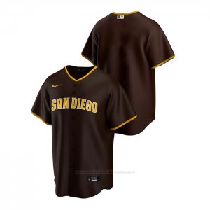 Camiseta Beisbol Hombre San Diego Padres Replica 2020 Road Marron