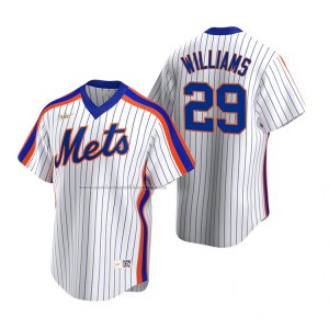 Camiseta Beisbol Hombre New York Mets Trevor Williams Cooperstown Collection Primera Blanco