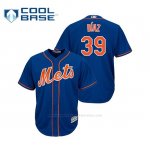 Camiseta Beisbol Nino New York Mets Edwin Diaz Cool Base Majestic Alternato Azul