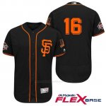 Camiseta Beisbol Hombre San Francisco Giants Angel Pagan Negro Alterno 60th Season Flex Base