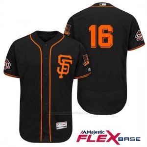 Camiseta Beisbol Hombre San Francisco Giants Angel Pagan Negro Alterno 60th Season Flex Base