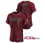 Camiseta Beisbol Hombre Arizona Diamondbacks Ketel Marte Autentico 2020 Alternato Rojo