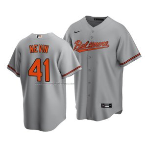 Camiseta Beisbol Hombre Baltimore Orioles Tyler Nevin Replica Gris