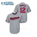 Camiseta Beisbol Hombre Minnesota Twins Jake Odorizzi 2019 Postseason Cool Base Gris