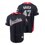 Camiseta Beisbol Hombre All Star Game Cleveland Indians Trevor Bauer 2018 1ª Run Derby American League Azul