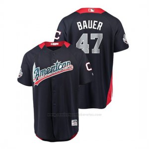 Camiseta Beisbol Hombre All Star Game Cleveland Indians Trevor Bauer 2018 1ª Run Derby American League Azul