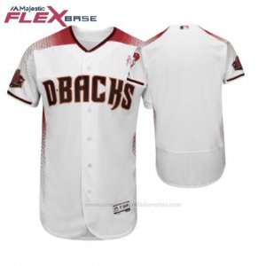 Camiseta Beisbol Hombre Arizona Diamondbacks Blanco 2018 Dia de la Madre Flex Base