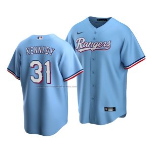 Camiseta Beisbol Hombre Texas Rangers Ian Kennedy Replica Alterno Azul