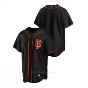 Camiseta Beisbol Hombre San Francisco Giants Replica Alterno Negro