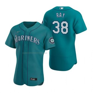 Camiseta Beisbol Hombre Seattle Mariners Robbie Ray Autentico Alterno Verde