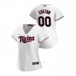 Camiseta Beisbol Mujer Minnesota Twins Personalizada 2020 Replica Primera Blanco