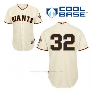 Camiseta Beisbol Hombre San Francisco Giants Ryan Vogelsong 32 Crema 1ª Cool Base