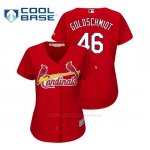 Camiseta Beisbol Mujer St. Louis Cardinals Paul Goldschmidt Cool Base Majestic Alternato Rojo