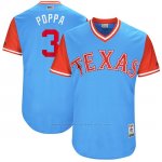Camiseta Beisbol Hombre Texas Rangers 2017 Little League World Series Delino Deshields Azul