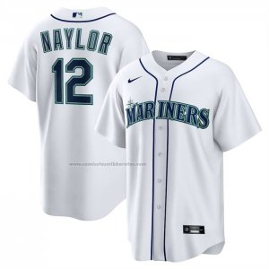 Camiseta Beisbol Hombre Seattle Mariners Josh Naylor Primera Replica Blanco