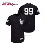Camiseta Beisbol Hombre New York Yankees Aaron Judge Flex Base Entrenamiento de Primavera 2019 Azul