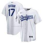 Camiseta Beisbol Hombre Los Angeles Dodgers Shohei Ohtani Campeones Serie Mundial 2025 Primera Replica Blanco Camiseta Beisbol Hombre Los Angeles Dodgers Shohei Ohtani Campeones Serie Mundial 2025 Primera Replica Blanco