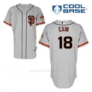 Camiseta Beisbol Hombre San Francisco Giants Matt Cain 18 Gris Alterno Cool Base