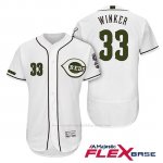 Camiseta Beisbol Hombre Cincinnati Reds 33 Jesse Winker 2018 Alterno Autentico Flex Base