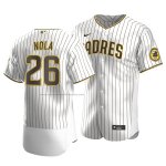 Camiseta Beisbol Hombre San Diego Padres Austin Nola Autentico Primera Blanco