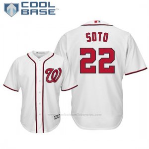 Camiseta Beisbol Hombre Washington Nationals Juan Soto Cool Base 1ª Blanco