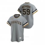 Camiseta Beisbol Hombre Pittsburgh Pirates Joe Musgrove Cooperstown Collection Road Gris