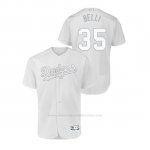 Camiseta Beisbol Hombre Los Angeles Dodgers Cody Bellinger 2019 Players Weekend Autentico Blanco