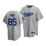 Camiseta Beisbol Hombre Los Angeles Dodgers Dustin May 2020 Replica Alterno Gris