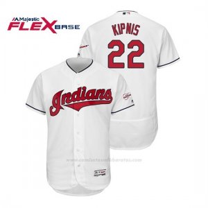 Camiseta Beisbol Hombre Cleveland Indians Jason Kipnis 2019 All Star Game Patch Flex Base Blanco