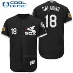Camiseta Beisbol Hombre Chicago White Sox Tyler Saladino 18 Negro 2017 Entrenamiento de Primavera Cool Base Jugador